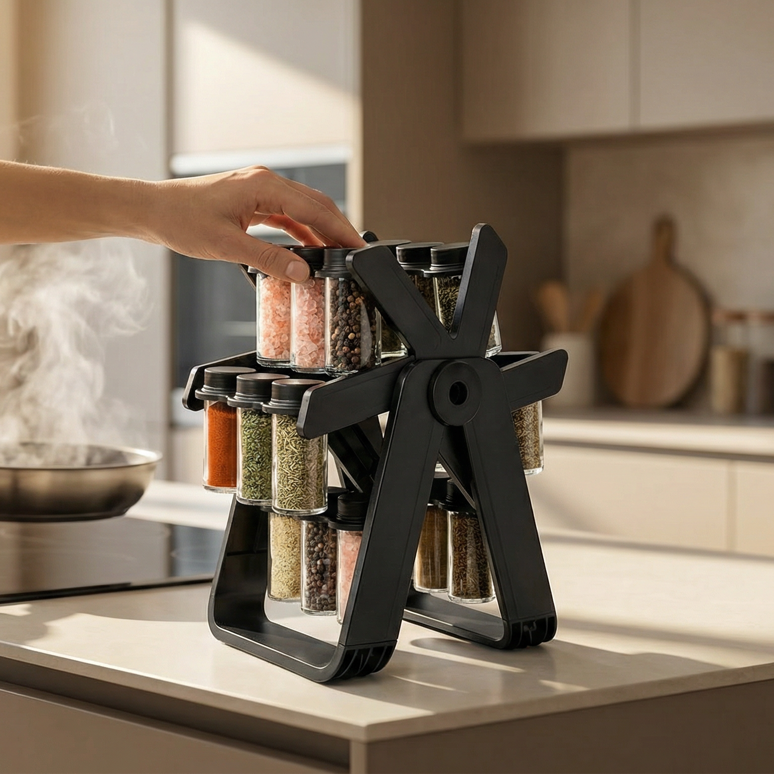 ÉLITE SPICE 360™ – Organizador Giratorio de Especias